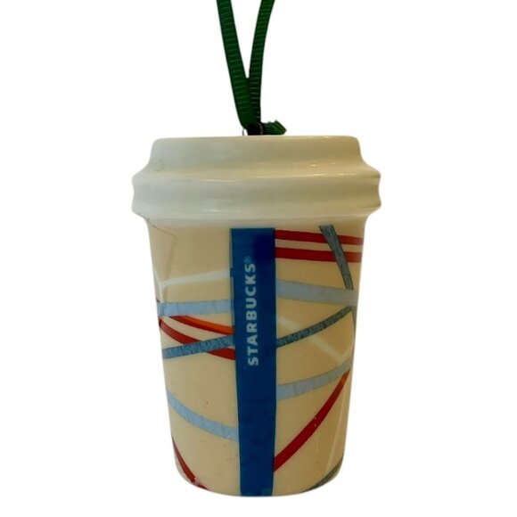 NEW Starbucks Ceramic Hot Coffee Cup Mermaid Logo Ornament Washington DC 2015 - Picture 6 of 12